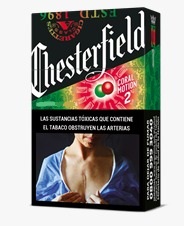 CIGARRILLOS CHESTER CORAL MOTION  BOX 20  CAPSULE